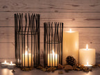 Loft Lantern Set – handmade aluminum in matte black