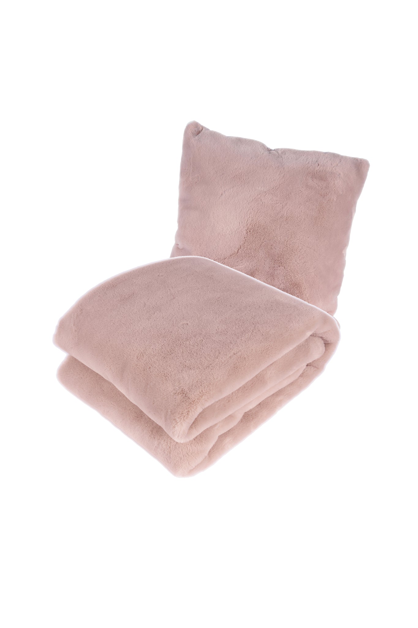 Aimee Pillow and Blanket Set – 2-Piece in Pink