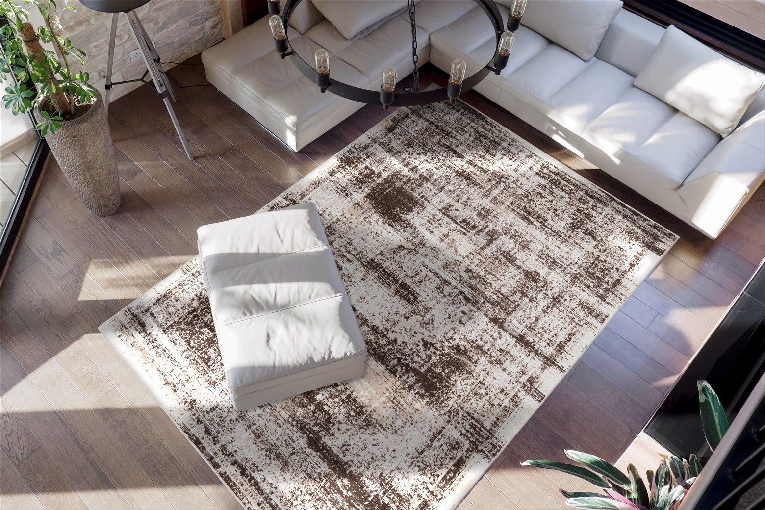 Ariya 200 Taupe / Brown 120cm x 170cm