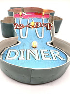 Metalen Lichtbord - Be-Bops Diner- LED verlichting