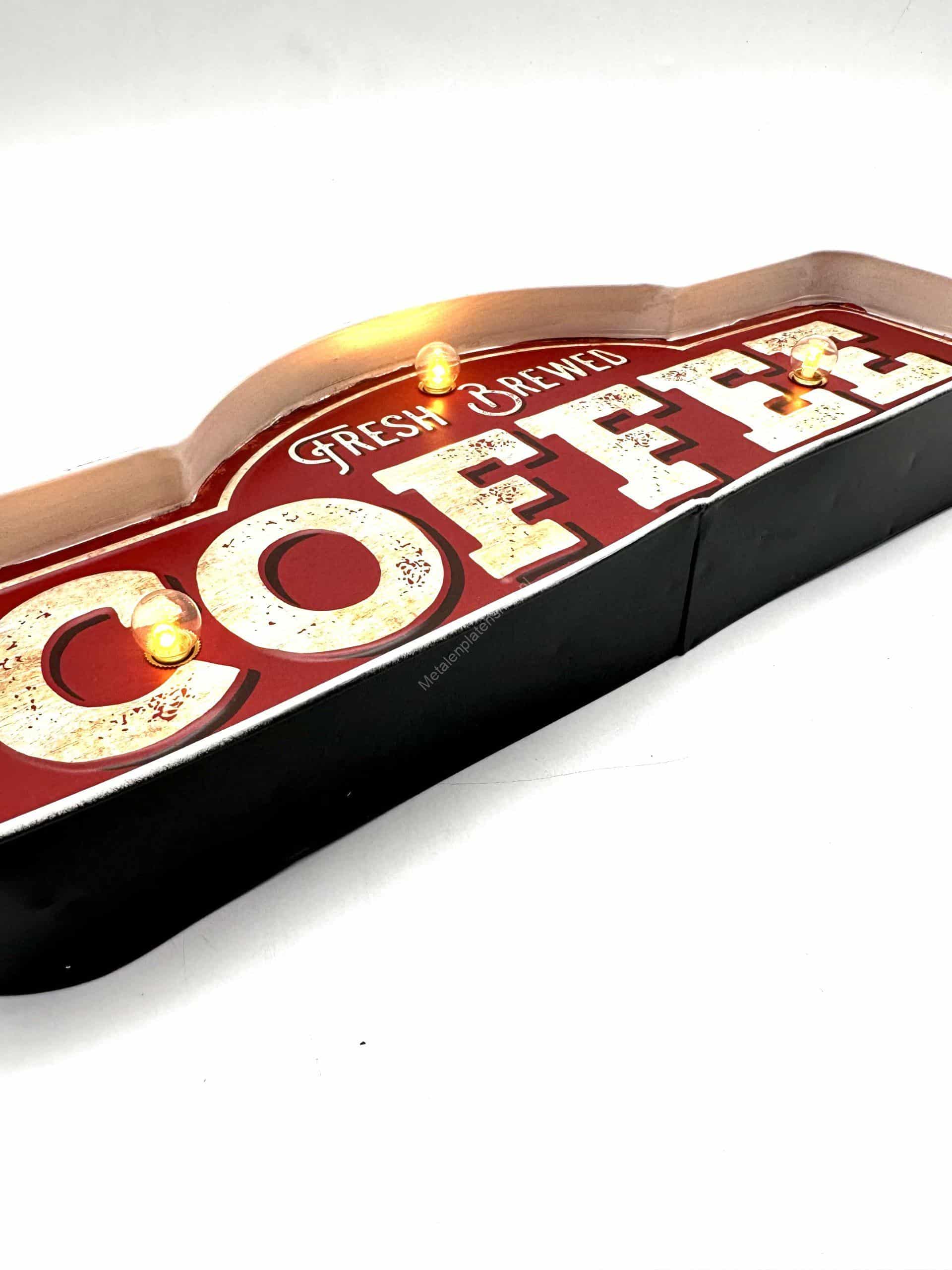 Metal Light Board - Coffee Board - LED lighting 