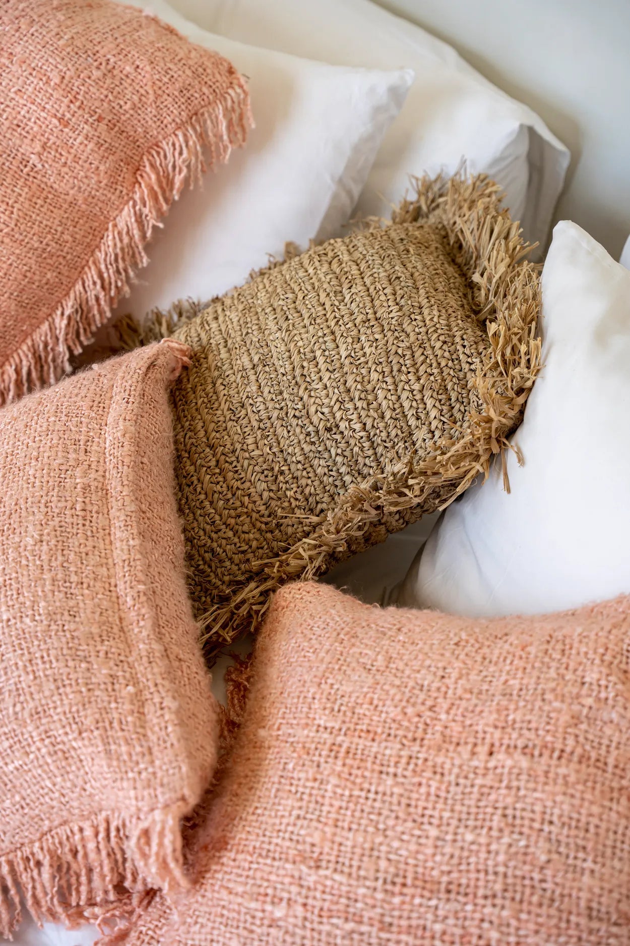 The Oh My Gee Cushion Cover - Salmon Pink 30 x 50