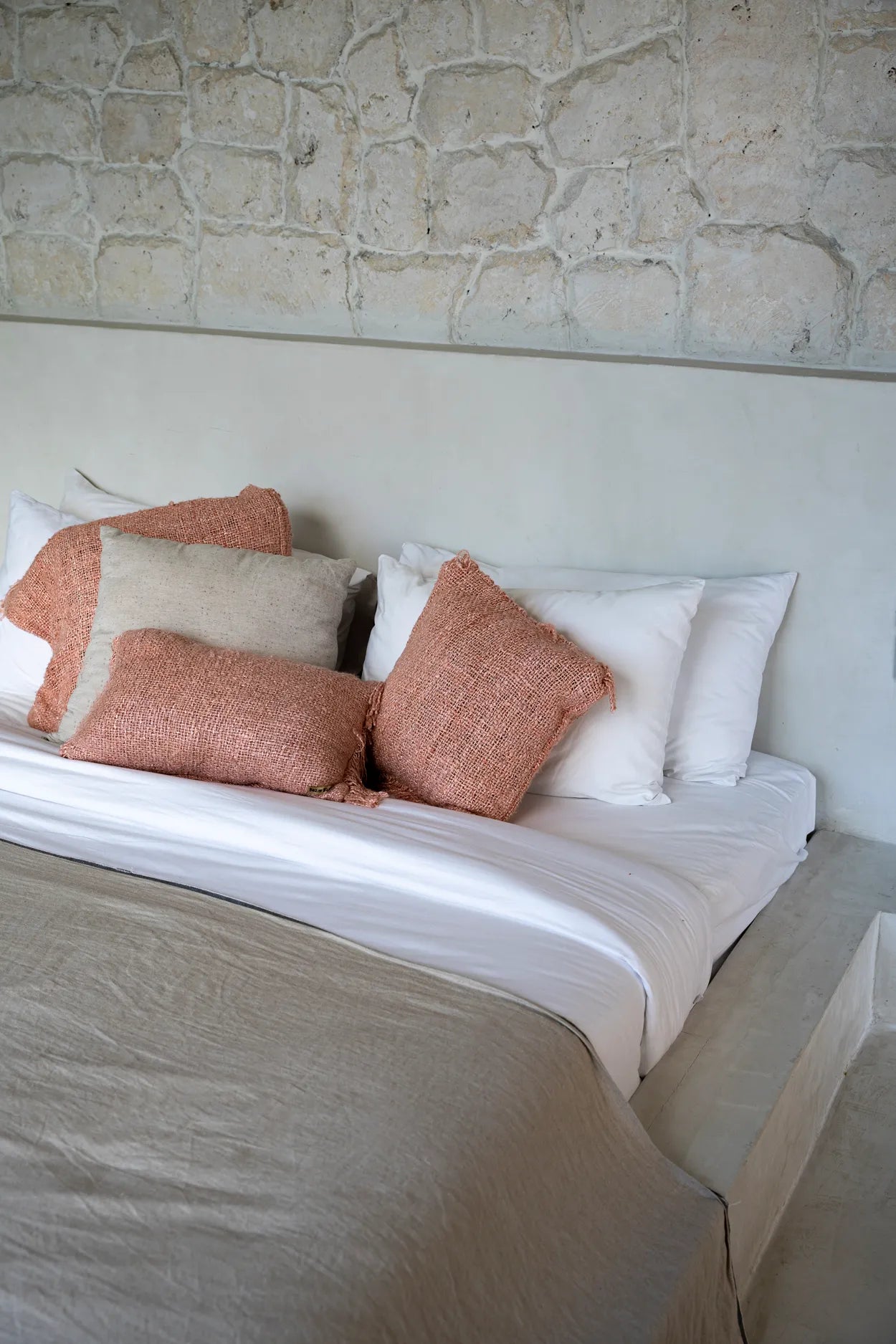 The Oh My Gee Cushion Cover - Salmon Pink 30 x 50
