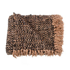 Luxurious hand-woven plaid - Black Copper