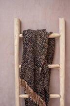 Luxurious hand-woven plaid - Black Copper