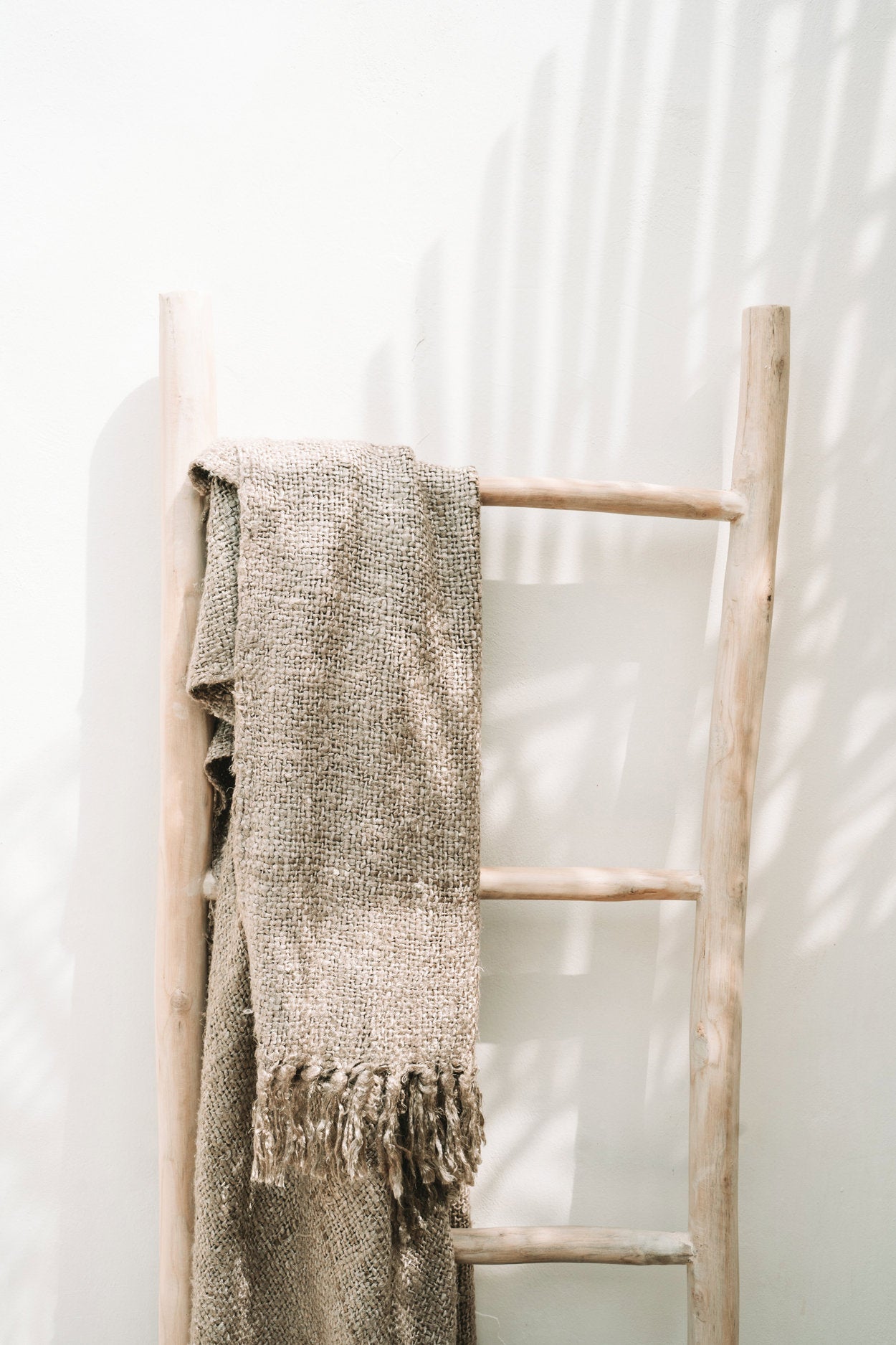 Luxurious hand-woven plaid - Beige