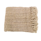 Luxurious hand-woven plaid - Beige