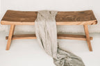 Luxurious hand-woven plaid - Beige