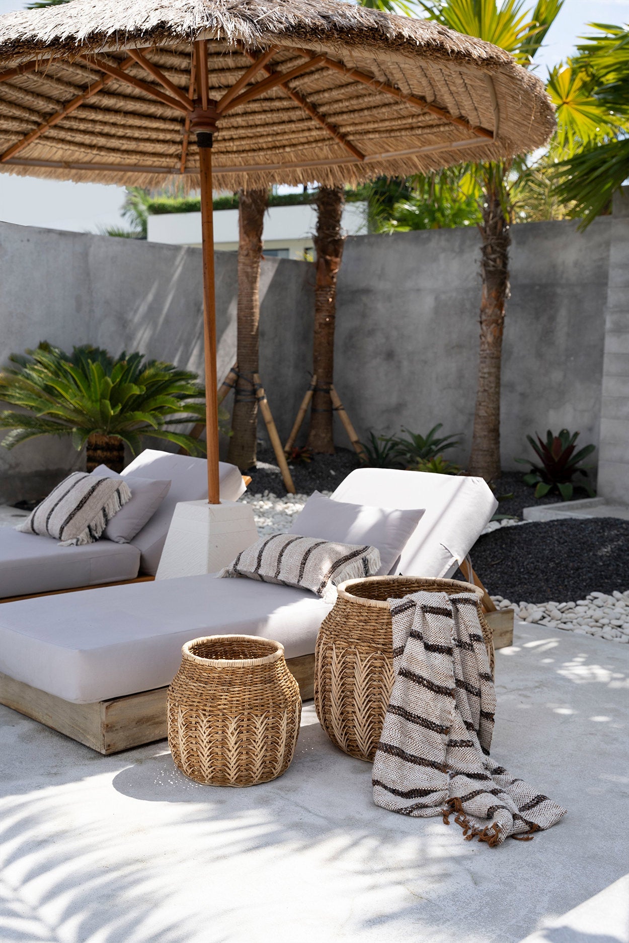 Luxurious hand-woven plaid – Bohemian White