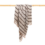 Luxurious hand-woven plaid – Bohemian White