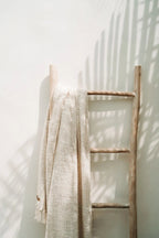 Luxury hand-woven plaid - Cream