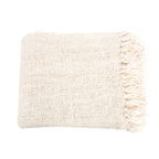 Luxury hand-woven plaid - Cream
