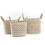 The Cross Stitched Macrame Basket - Large