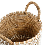 The Cross Stitched Macrame Basket - Medium