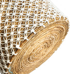 The Cross Stitched Macrame Basket - Medium
