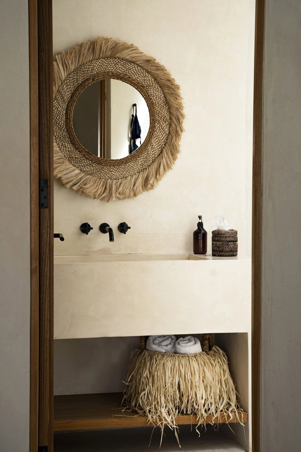 De Raffia Mand - Medium