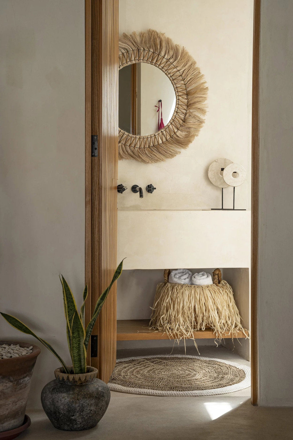 De Raffia Mand - Medium