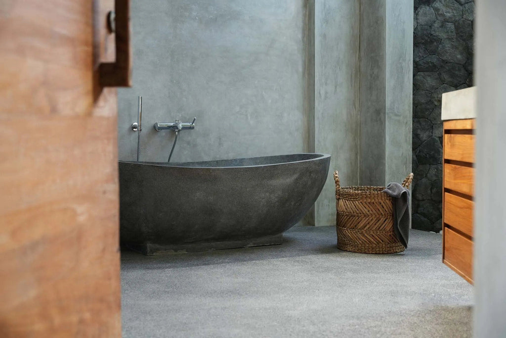 Mand Zigzag – handgevlochten bananenbladeren in natuurlijke tinten