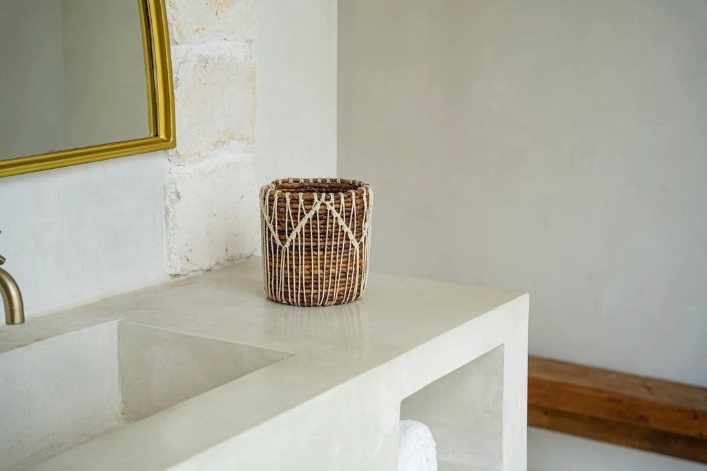 The Macra-mazing Basket - Natural White - Small