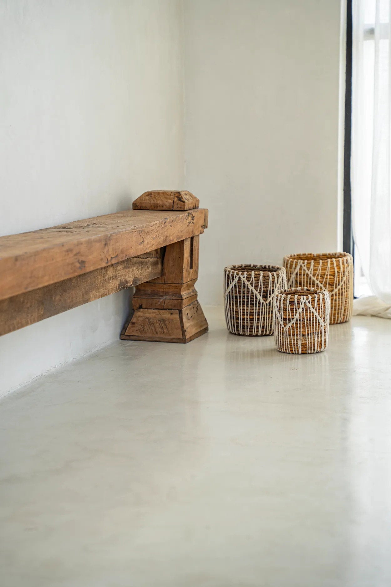 The Macra-mazing Basket - Natural White - Small