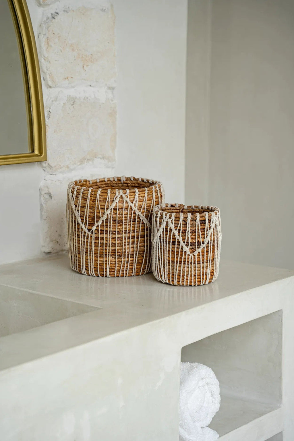 The Macra-mazing Basket - Natural White - Small