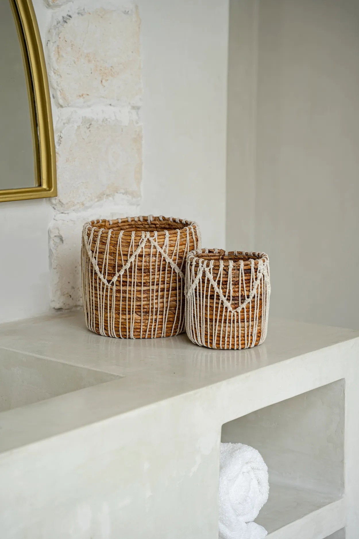 The Macra-mazing Basket - Natural White - Small