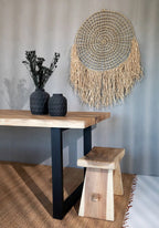 Trendy vase – black terracotta design for dried flowers