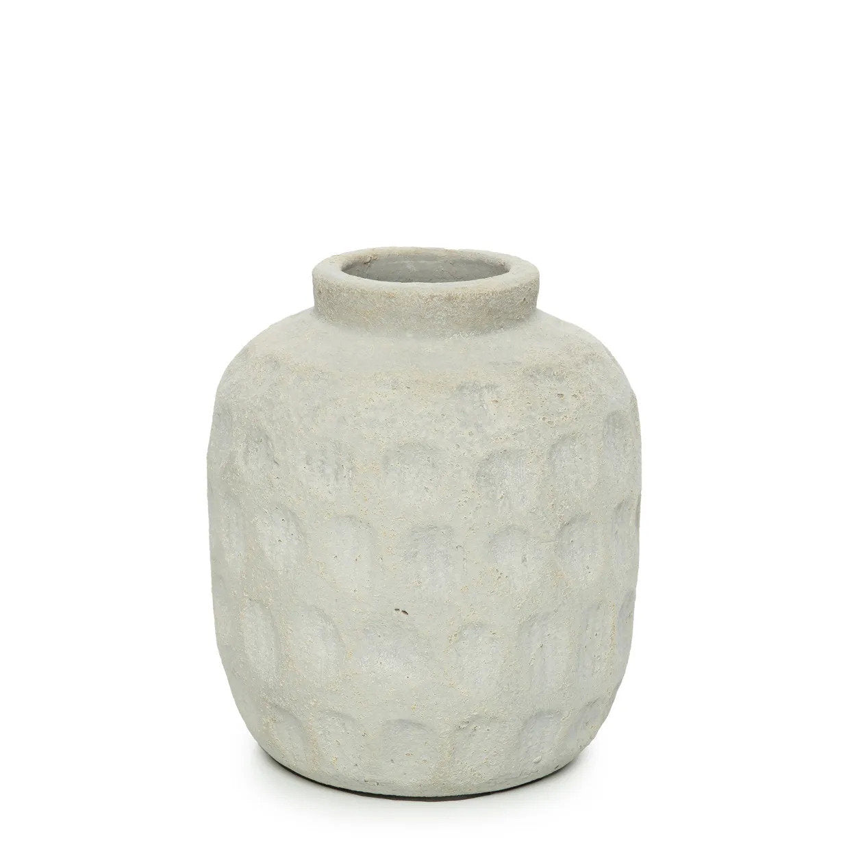 Vase Concrete M – terracotta in modern Wabi Sabi style