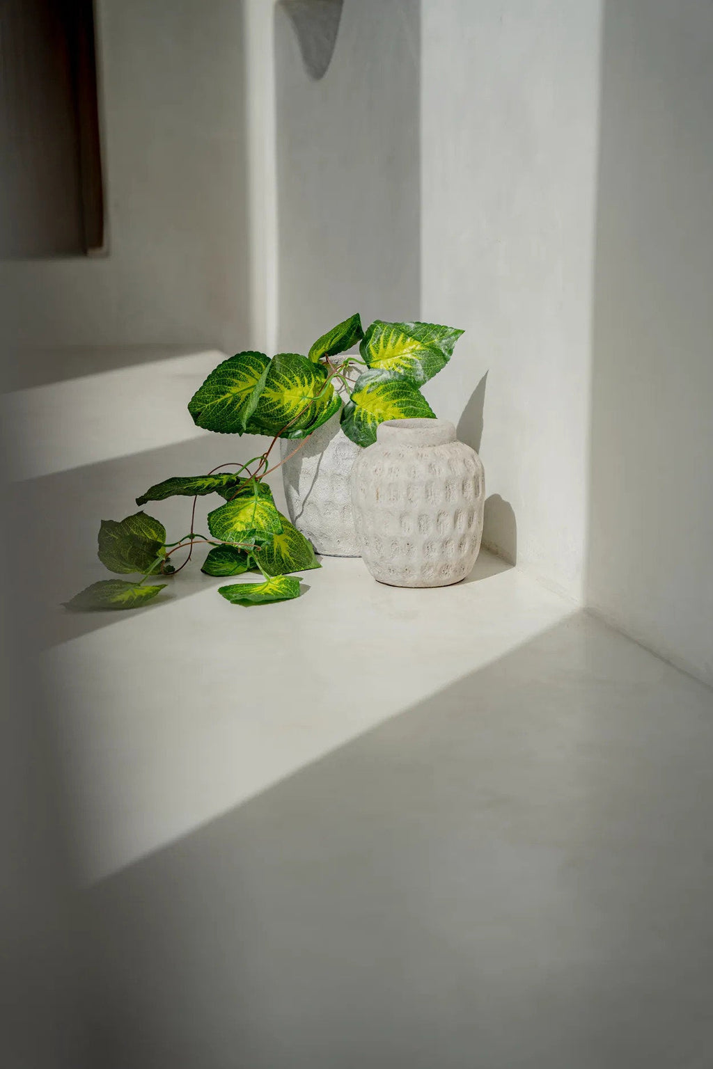 Vase Concrete M – terracotta in modern Wabi Sabi style