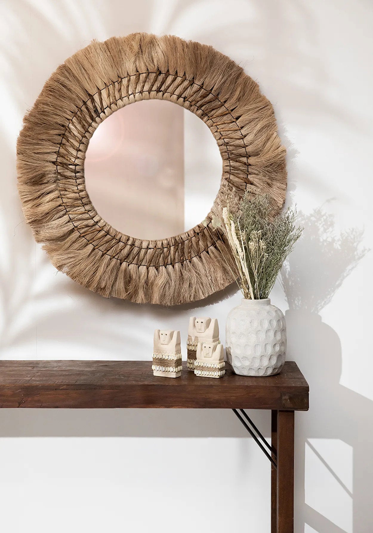 Vase Concrete M – terracotta in modern Wabi Sabi style