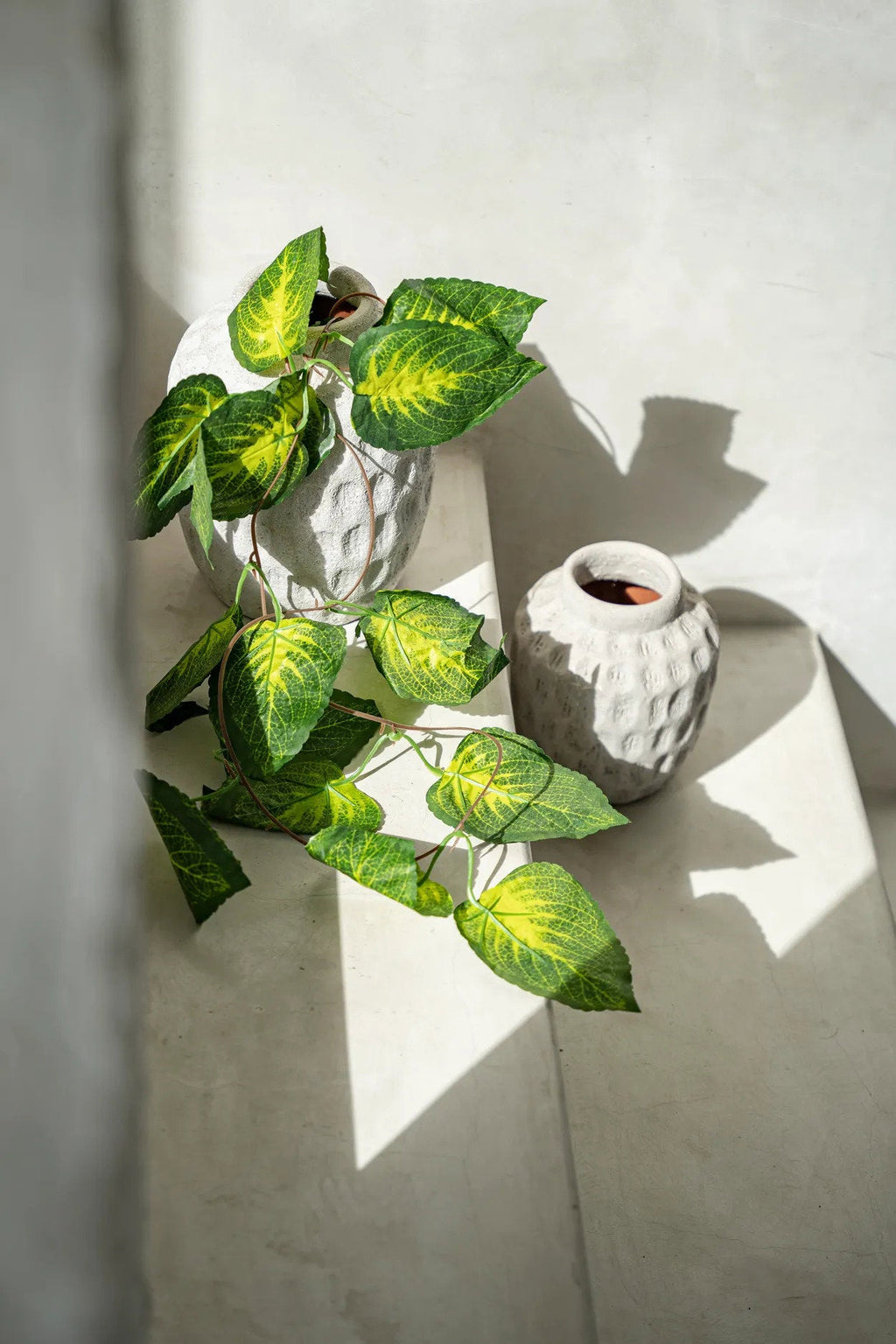 Vase Concrete M – terracotta in modern Wabi Sabi style