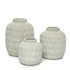 Vase Concrete M – terracotta in modern Wabi Sabi style