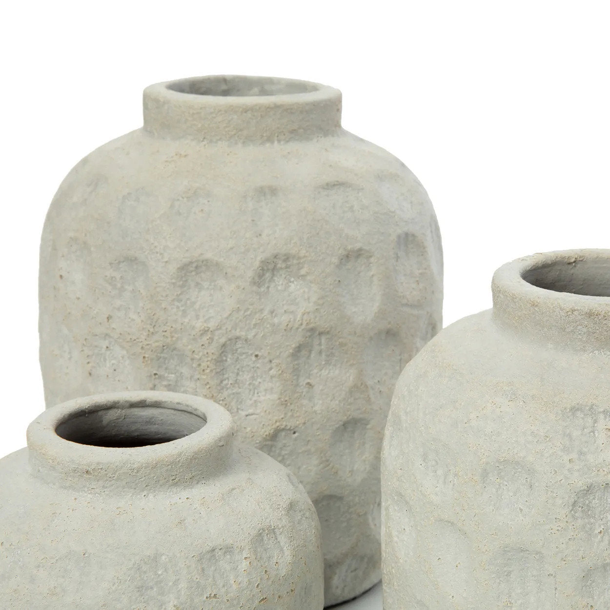 Vase Concrete M – terracotta in modern Wabi Sabi style