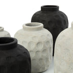 Vase Concrete M – terracotta in modern Wabi Sabi style