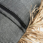 The Cotton Bonita Cushion Cover - Natural Black - 60x60