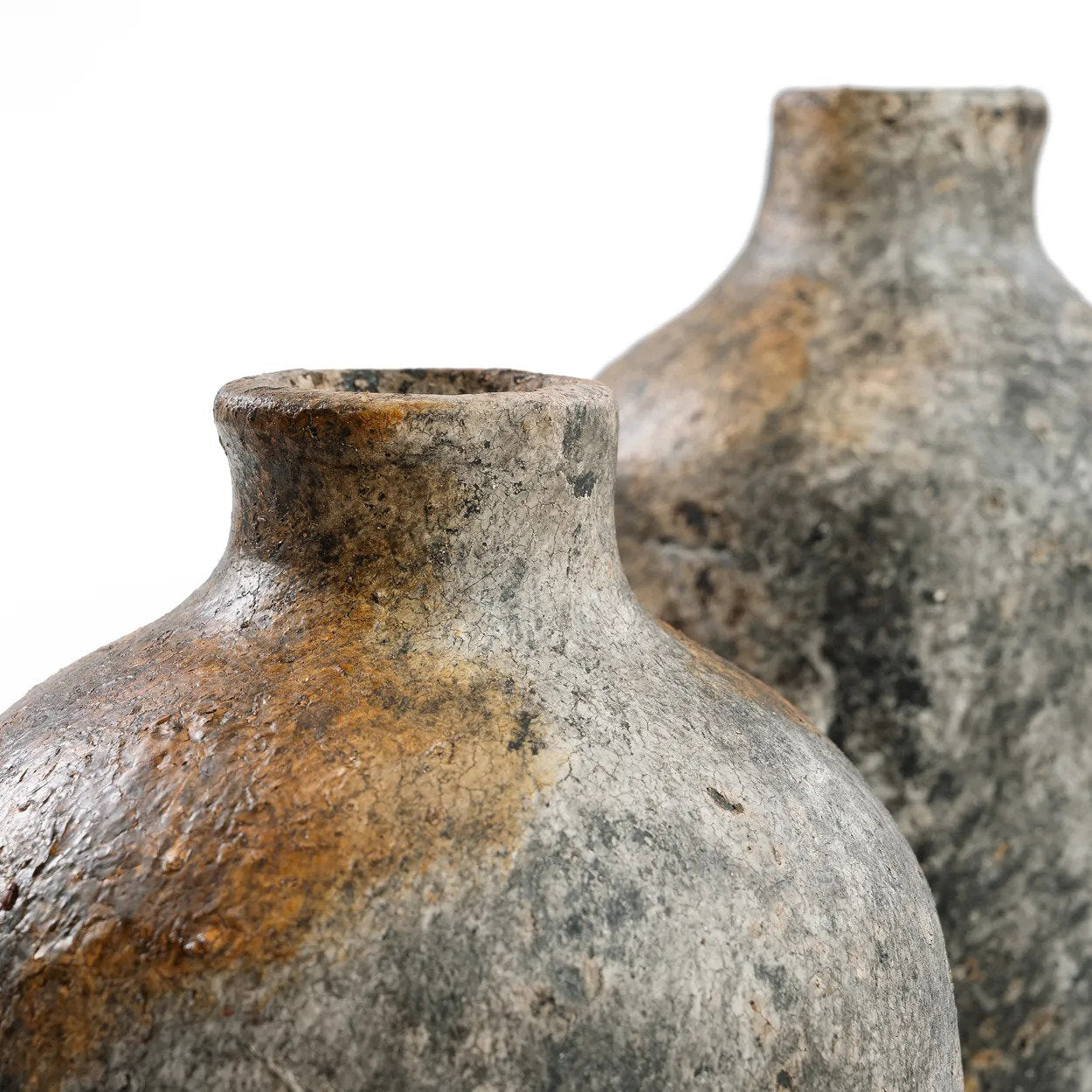 Antique Grey Vase – handmade terracotta in an elegant design