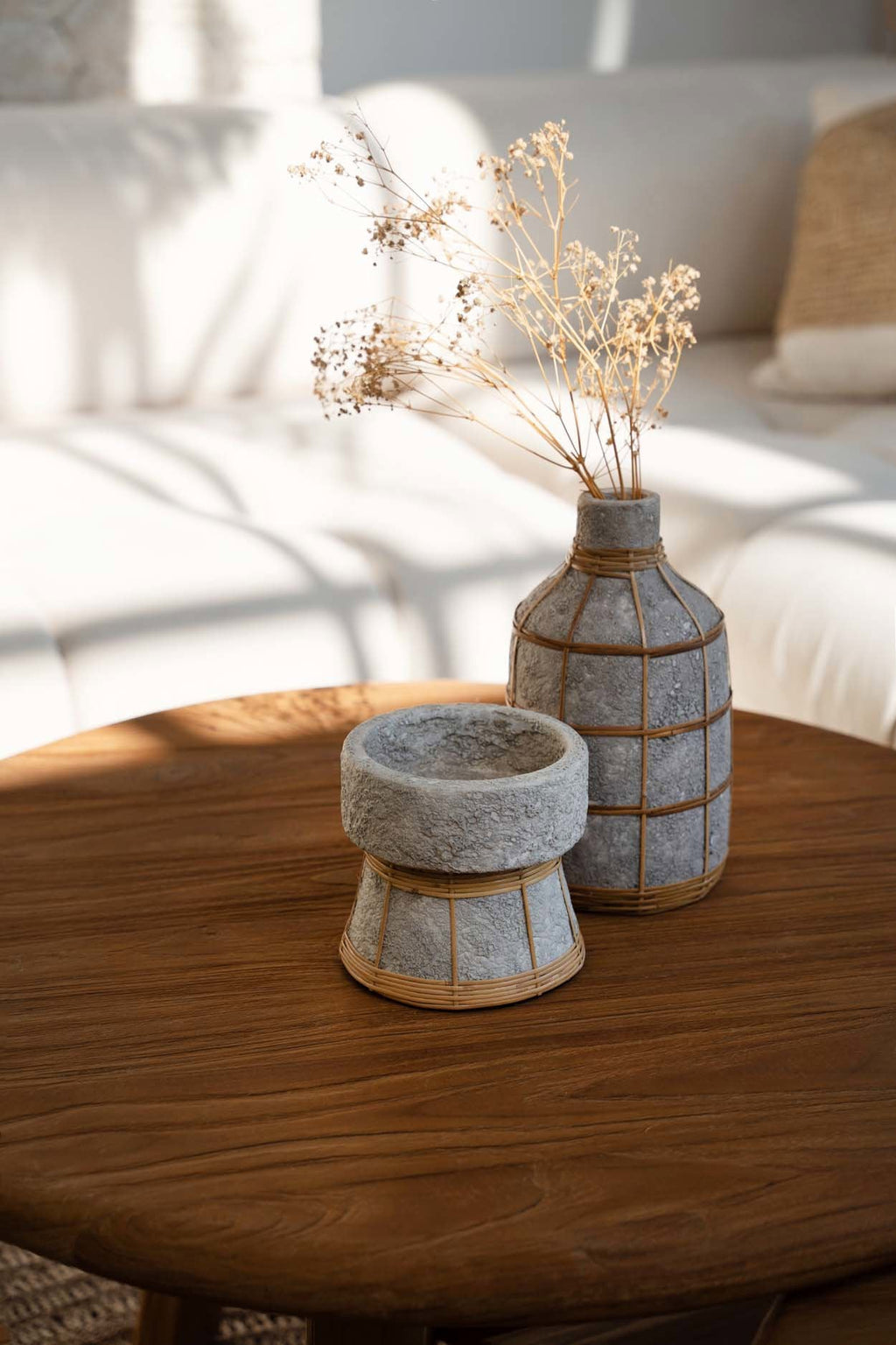 Whoopy Vase – Terracotta in a natural concrete look with bohemian charm