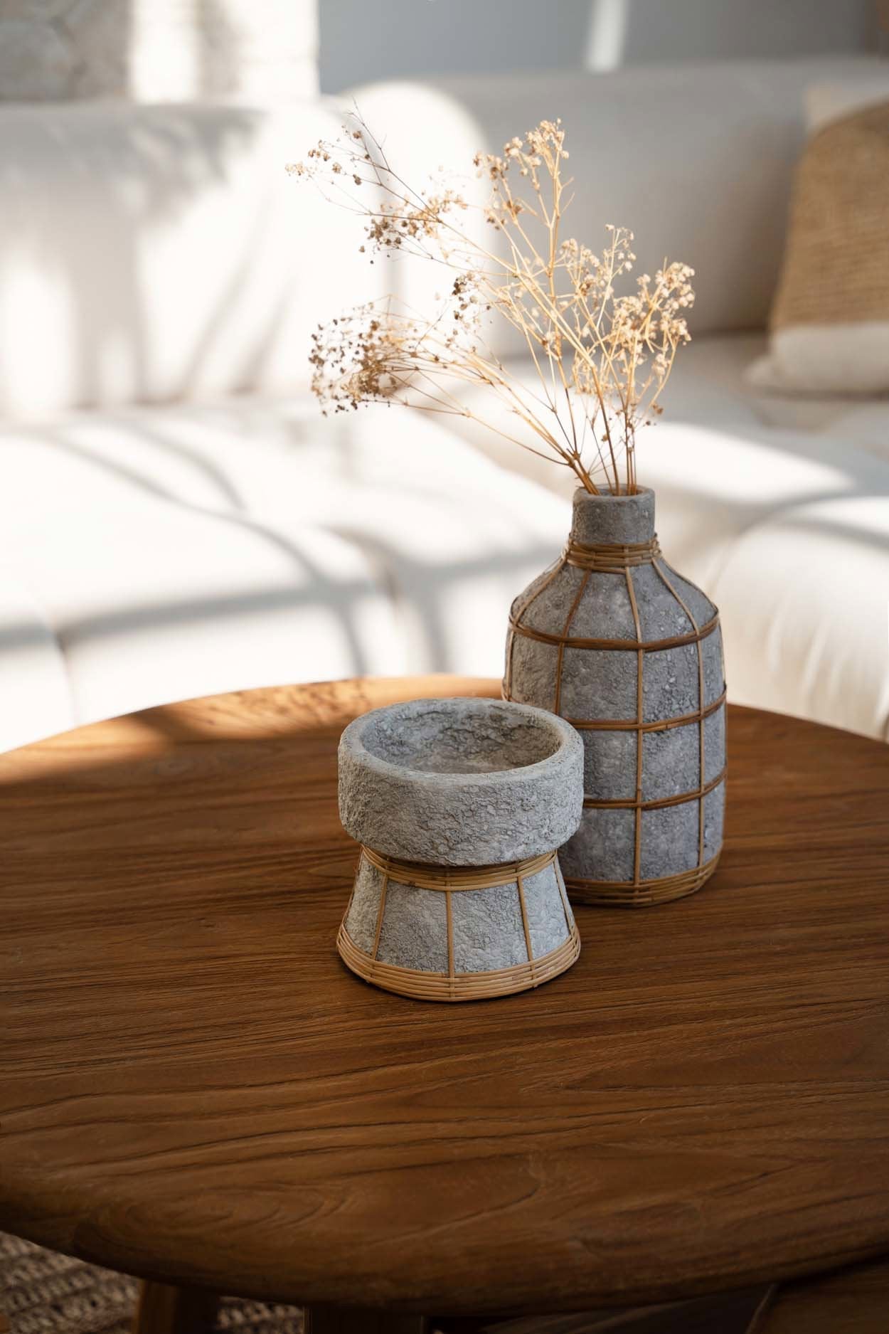 Whoopy Vase – Terracotta in a natural concrete look with bohemian charm