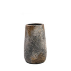 Spookachtig Vase – terracotta in antique gray with silver finish