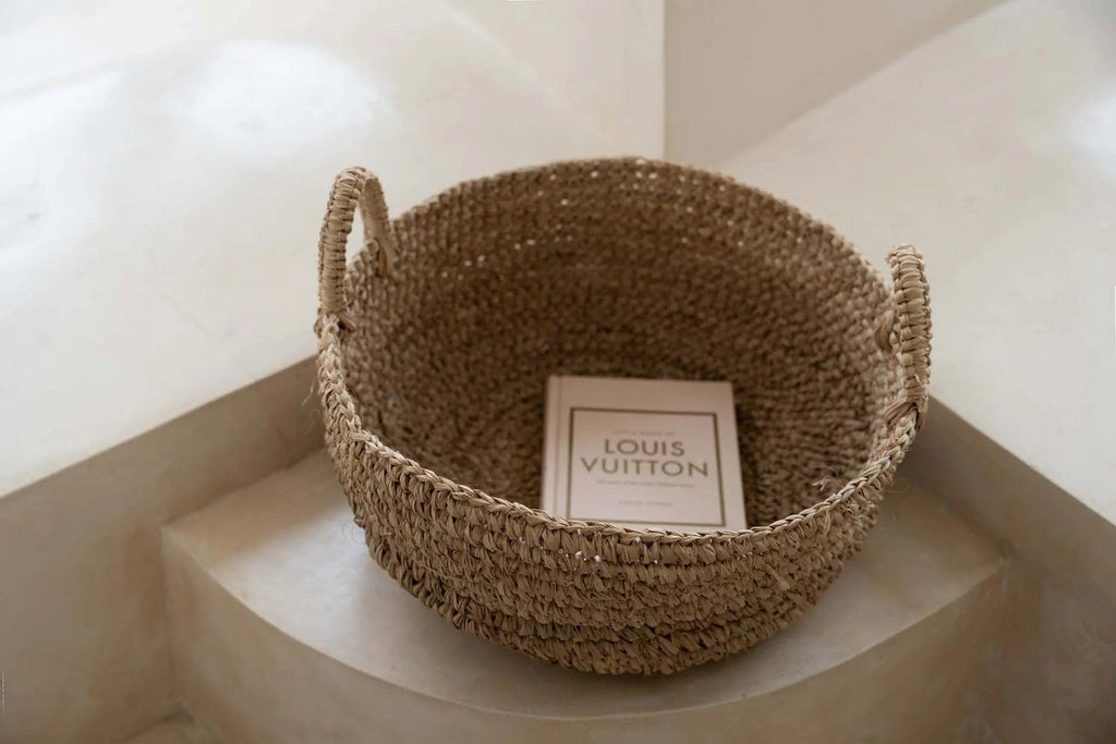De Raffia Mand Dienbladen - Groot