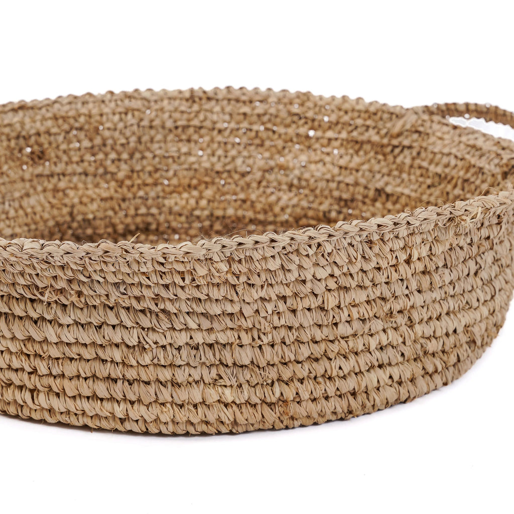 De Raffia Mand Dienbladen - Groot