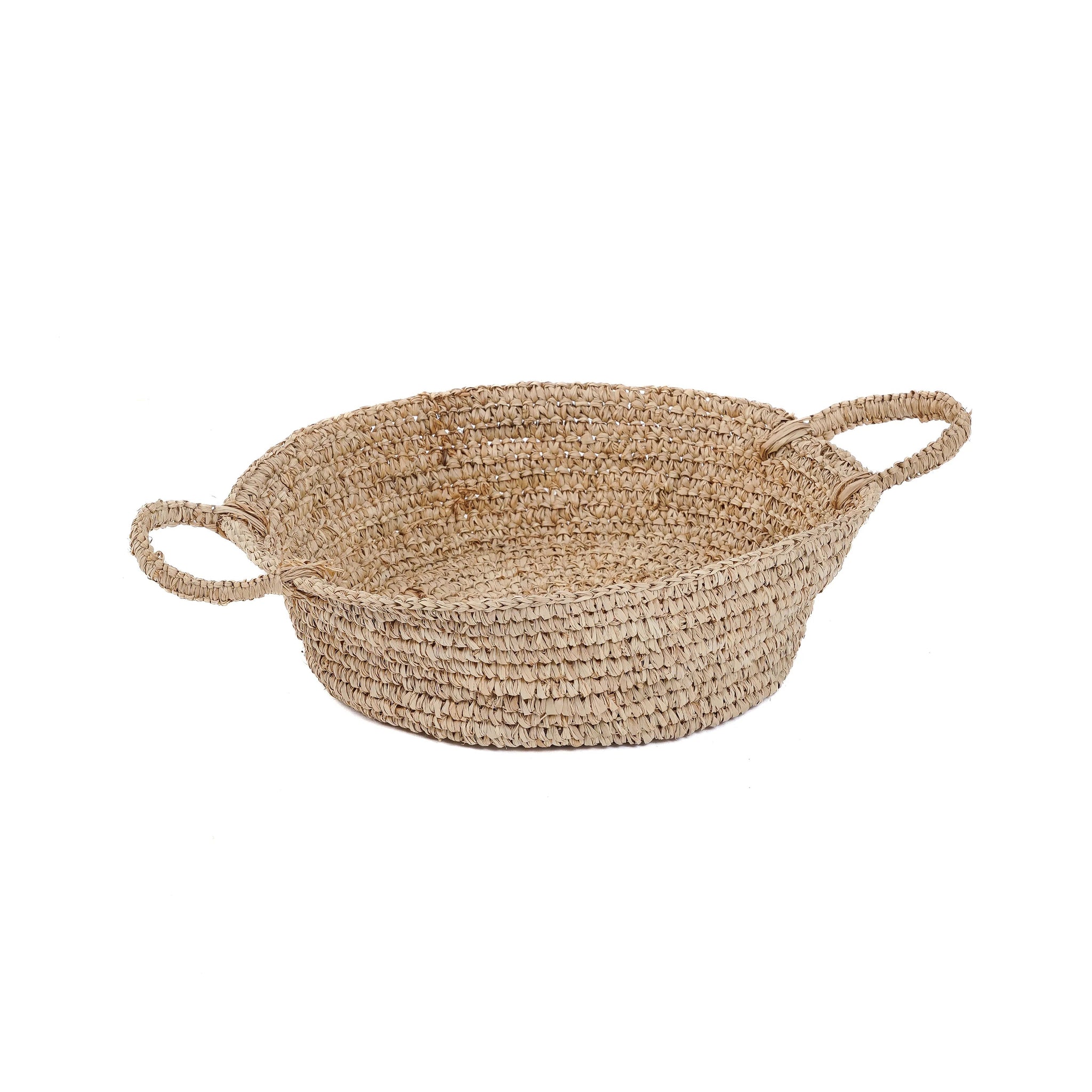 Dienblad Raffia Mand – hoogwaardig raffia in natuurlijke tint
