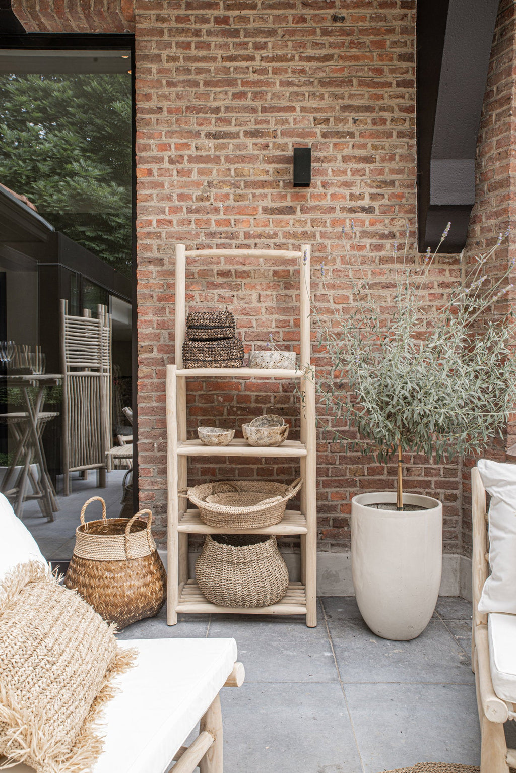 Mand Raffia - natuurlijke mand in small formaat