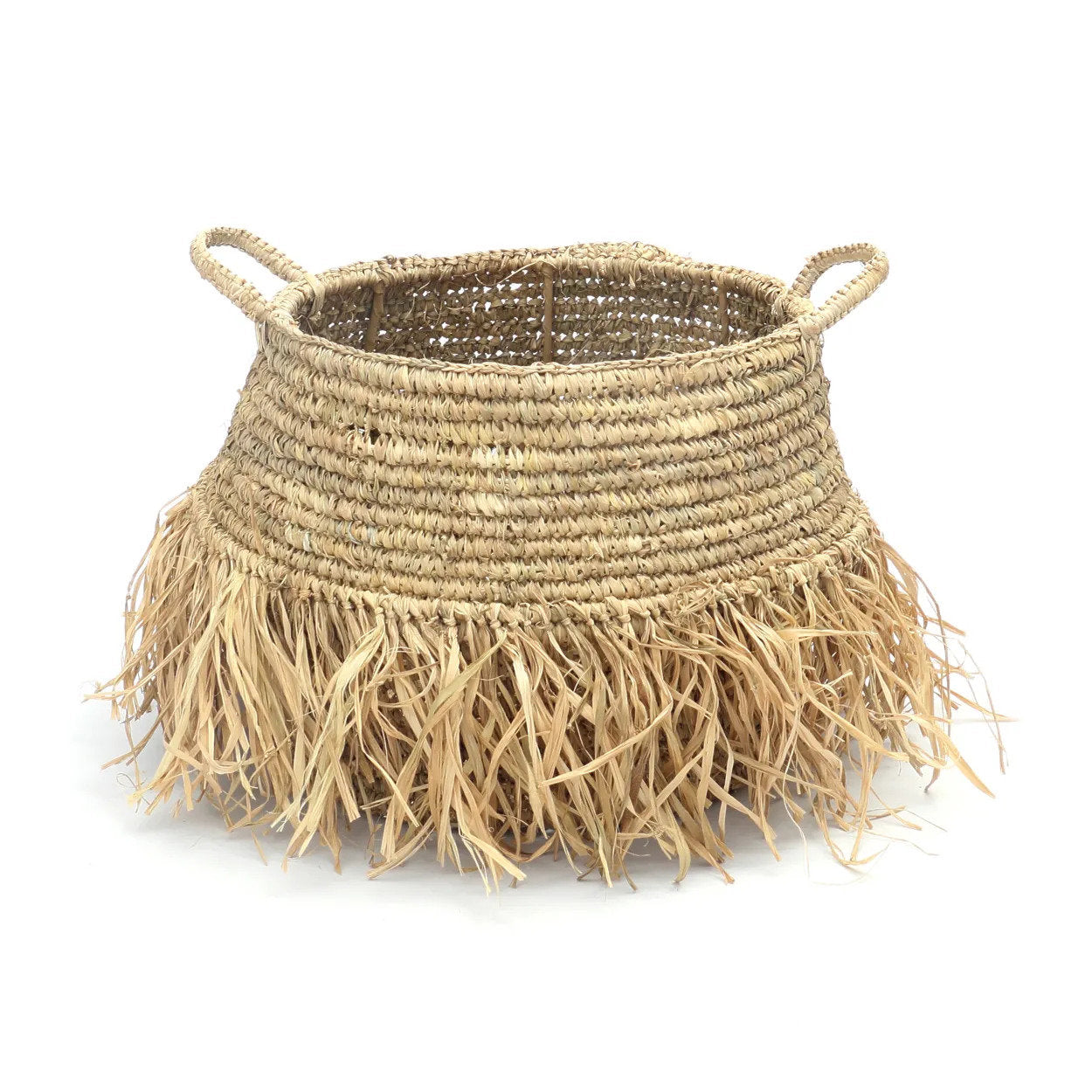 Mand Raffia Deluxe – natuurlijk raffia in medium formaat