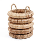 Mand Chunky – waterhyacint met handvatten in natuurlijke uitstraling