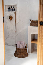 Mand Chisomo – handgeweven bananenblad in diepe bruin tint