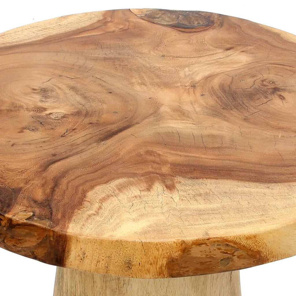 De Timber Conic Bijzettafel - Natuurlijk - 50"