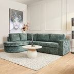 MijnSofa Alma | Groen | Divan Links + 2,5 zits | 5 jaar garantie
