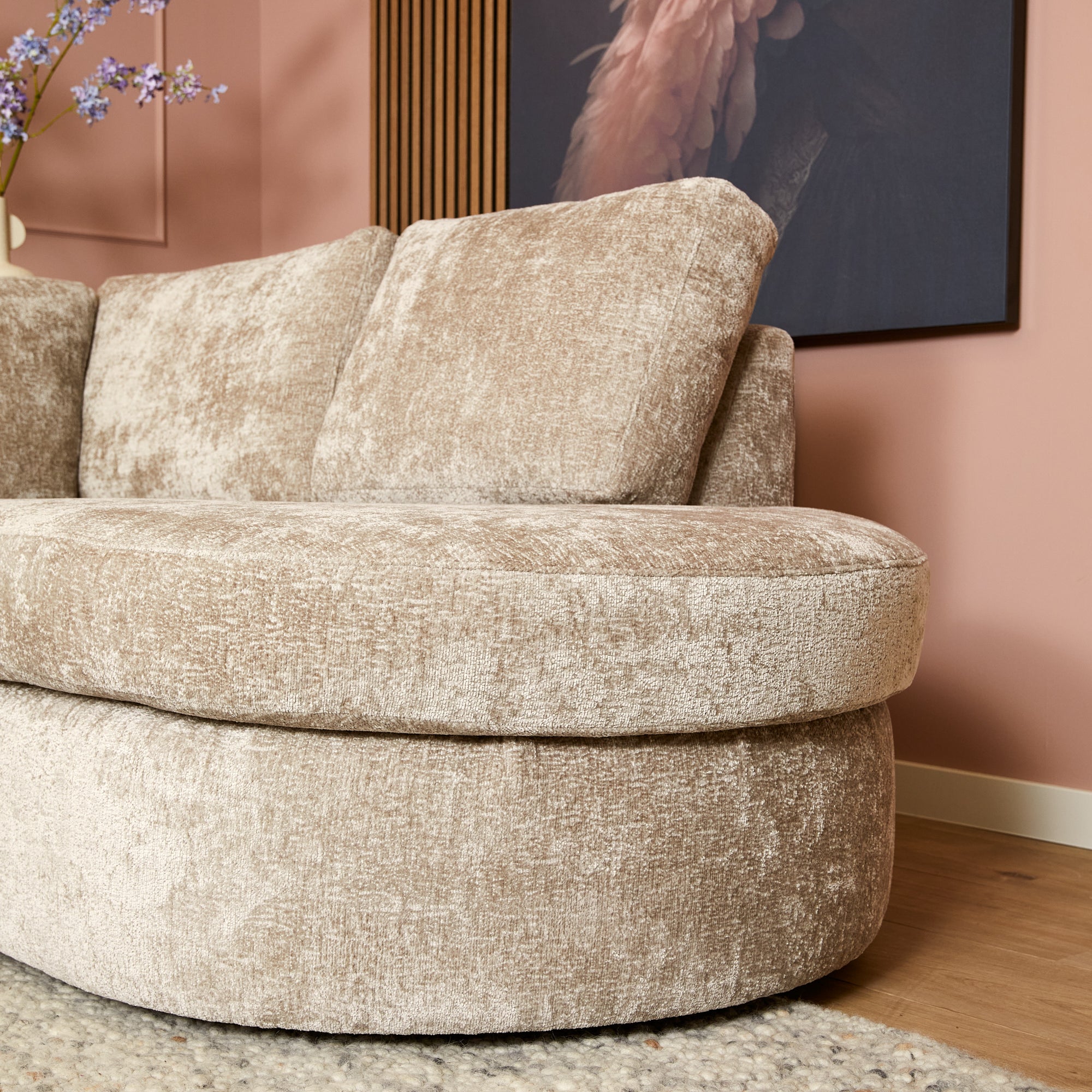 MijnSofa Alma | Beige | 2,5-zits + Divan Rechts | 5 jaar garantie