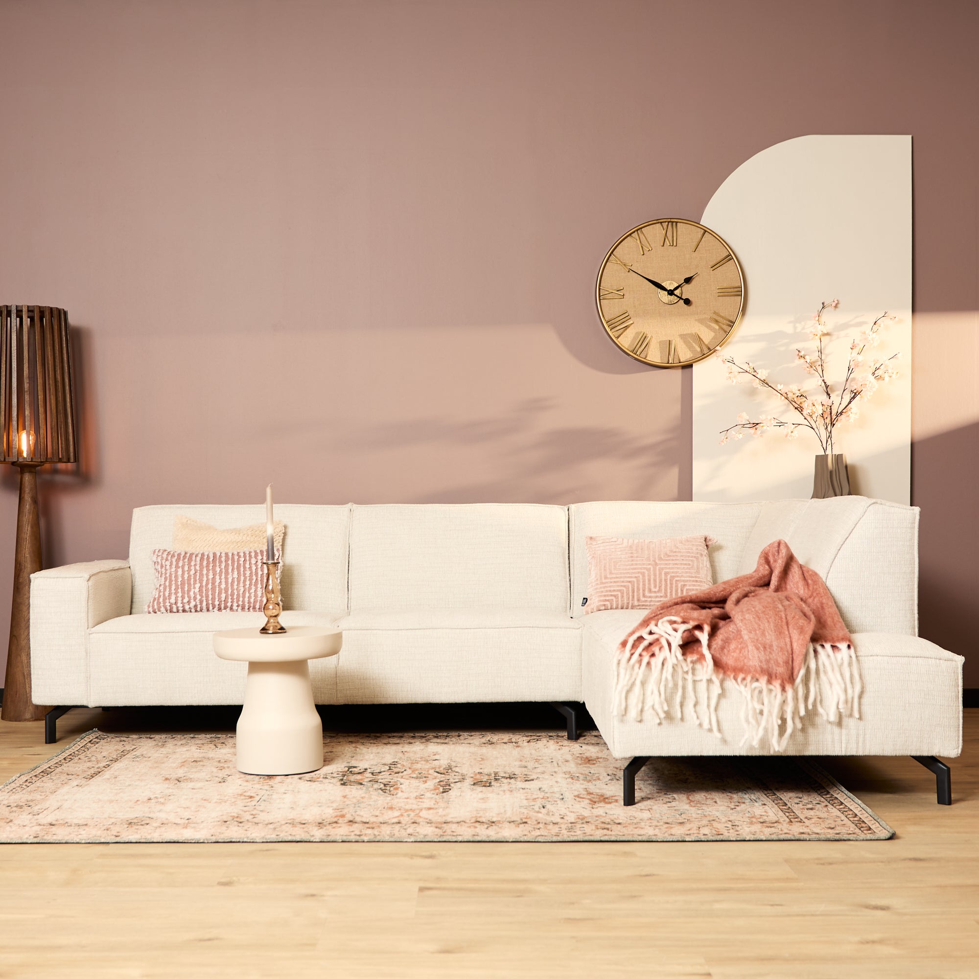 MySofa Floris | 2,5-zits + Divan Rechts | Beige | Baltimore
